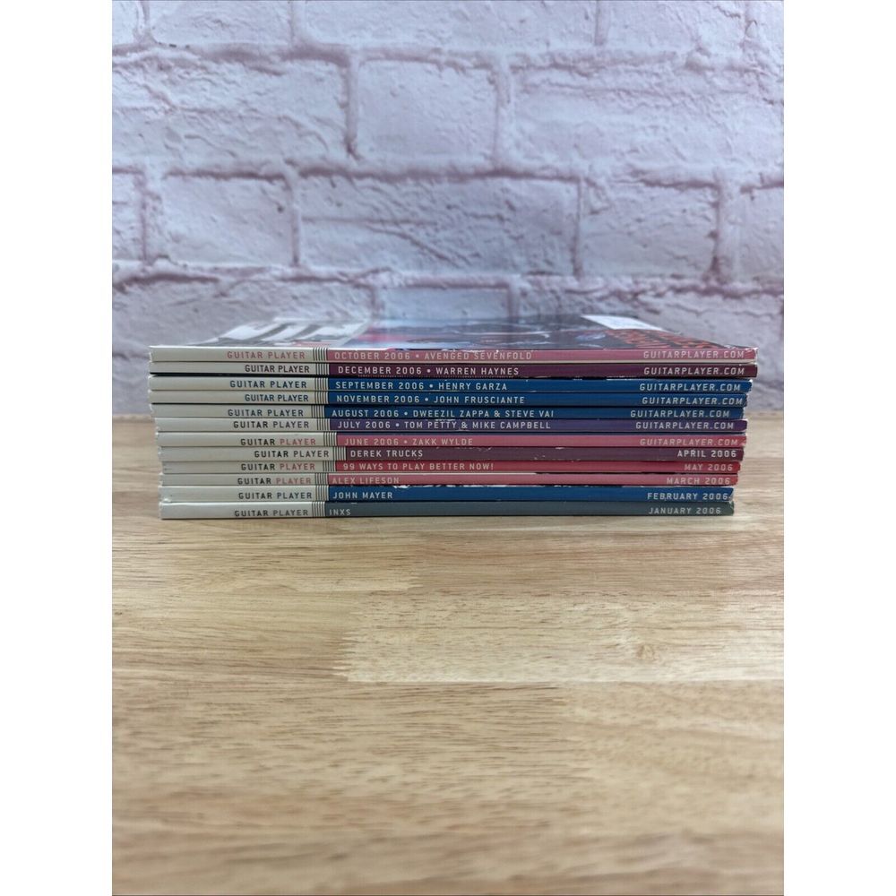 2006 Set Of Guitar Player Magazine Lot of (12) Various Issues‎ VG+ - Picture 2 of 6